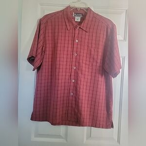 Columbia Men's Plaid Short Sleeve Shirt Size M